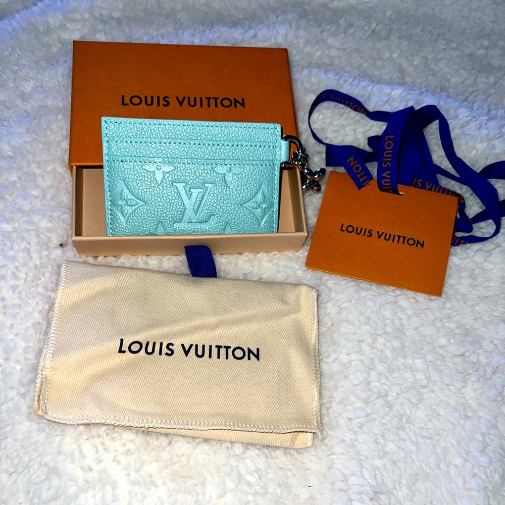 *Special Edition* LV Pearly Lagoon Turquoise Card Holder